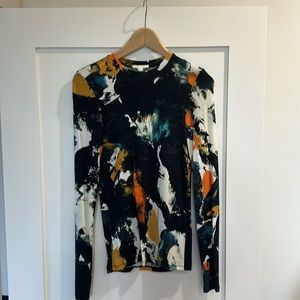 Cos long sleeve modern pattern top